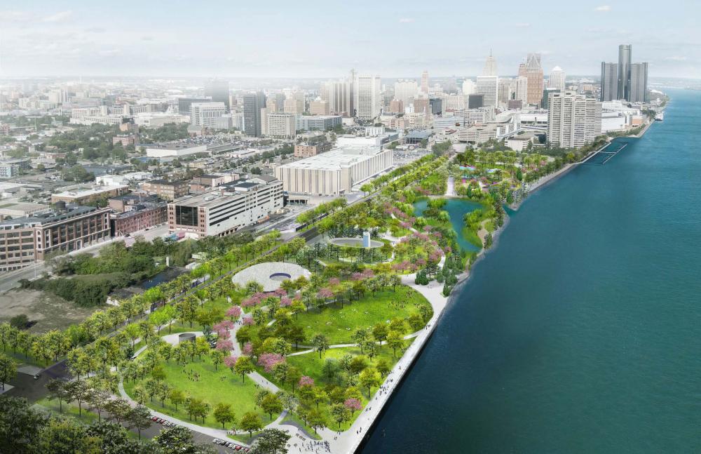 Renderings Detroit Riverfront Conservancy